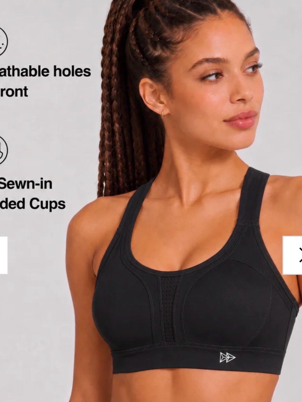 Power™ Adjustable Crisscross Padded Running Bra